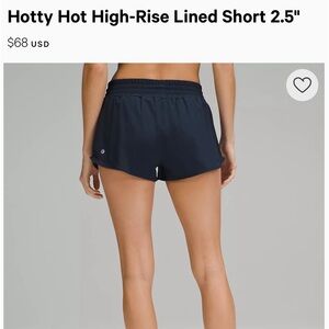 Lululemon HOTTY HOT shorts